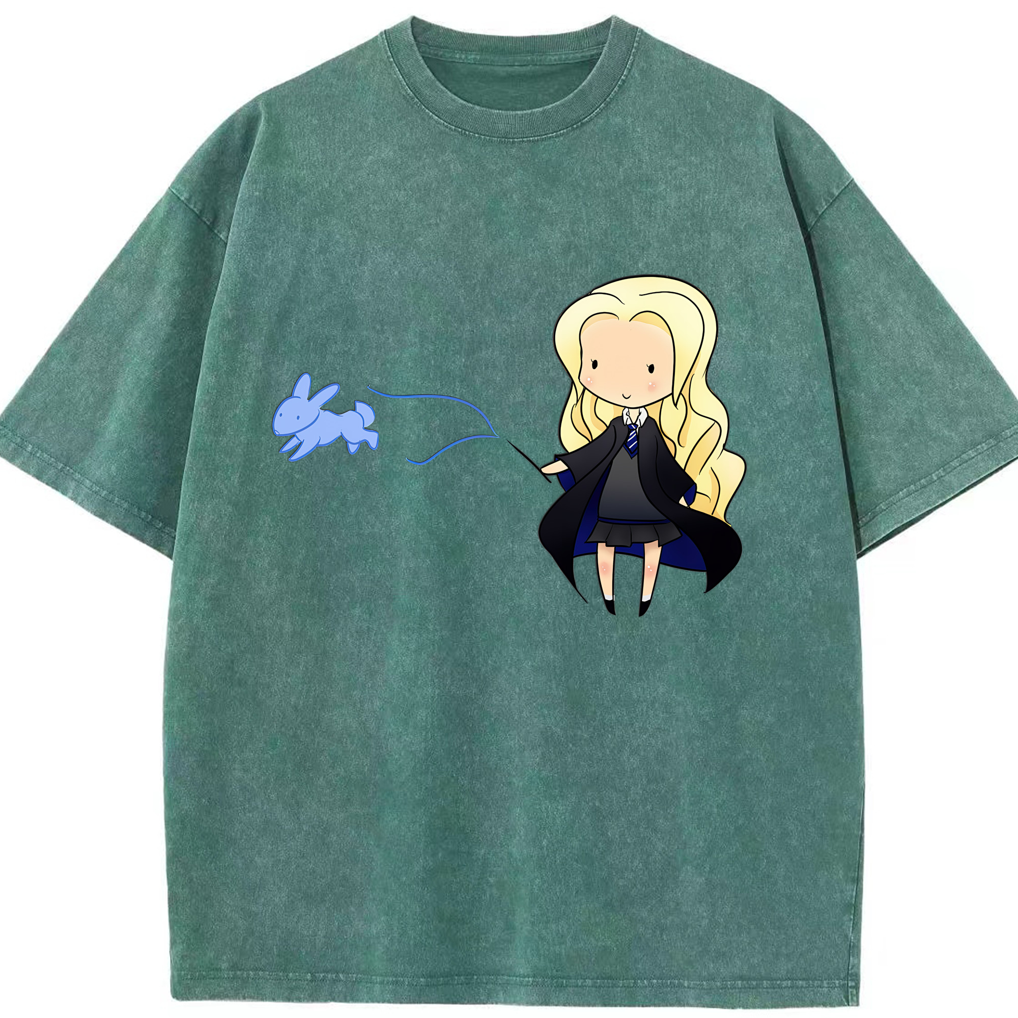 （画像用） Harry Potter ハリー・ポッターシリーズ 綿100% ヴィンテージ風 半袖Tシャツ（フロントプリント）